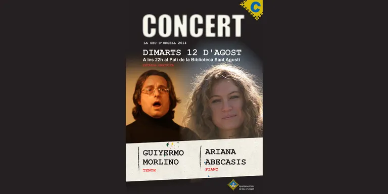 Concert de Guiyermo Morlino i Ariana Abecasis, avui dimarts a la Seu
