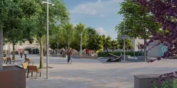 La plaça dels Vents serà de plataforma única, més oberta, amb terrasses organitzades i menys trànsit rodat