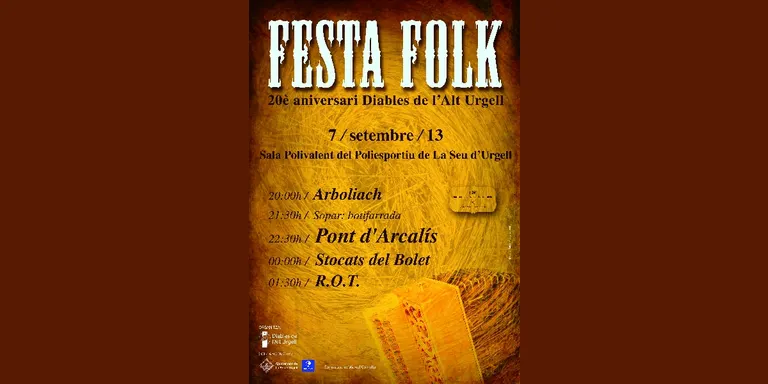 Els Diables de l'Alt Urgell organitzen una Festa Folk