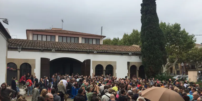 Arenys de Mar commemora amb un acte simbòlic el 5è aniversari de l’1 d’octubre