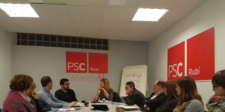 La Federació del PSC Vallès Oest es reuneix a la seu rubinenca per parlar de pressupostos catalans