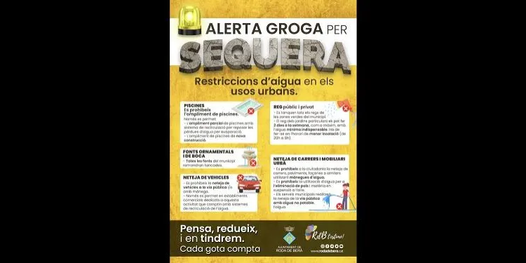 Roda de Berà prohibeix reomplir piscines privades i restringeix el reg de jardins