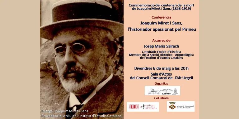 Xerrada a la Seu d'Urgell sobre l'historiador Joaquim Miret i Sans