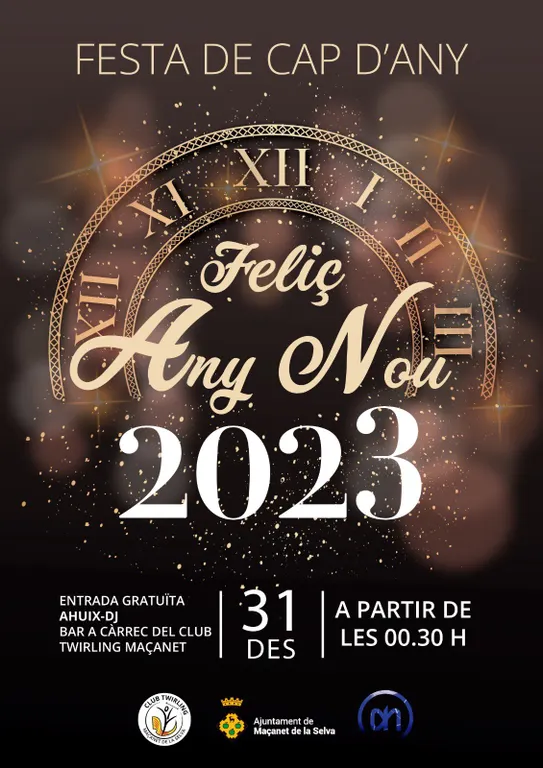 Maçanet de la Selva organitza una festa de Cap d'any