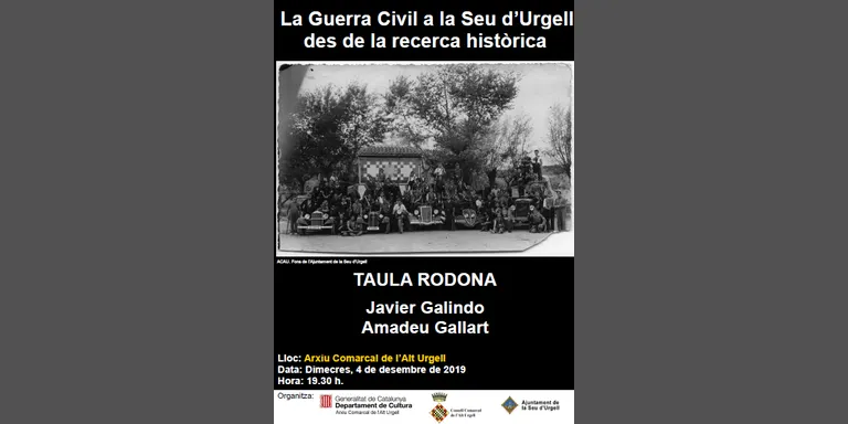 L'Arxiu Comarcal de l'Alt Urgell acull una taula rodona sobre la Guerra Civil a la Seu d'Urgell