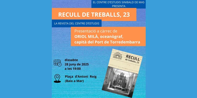 El Centre d'Estudis presenta el Recull de Treballs 23