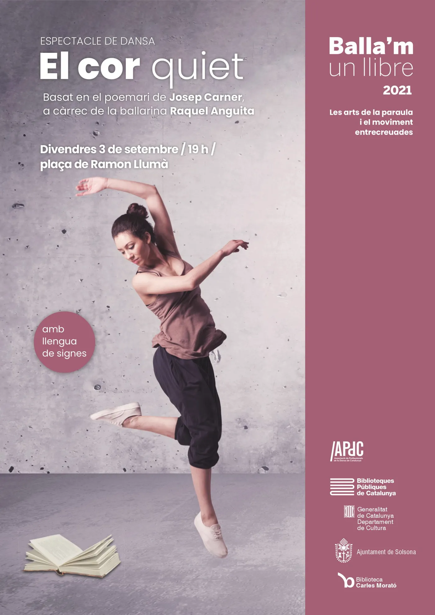 Arriba a Solsona un espectacle de dansa contemporània inspirat en el poemari "El cor quiet" de Josep Carner