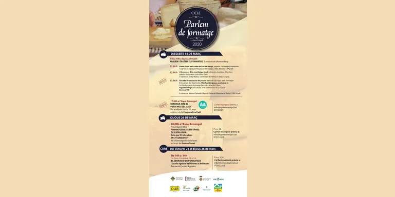 Tres sessions de 'showcooking' enceten el cicle Parlem de Formatge 2020
