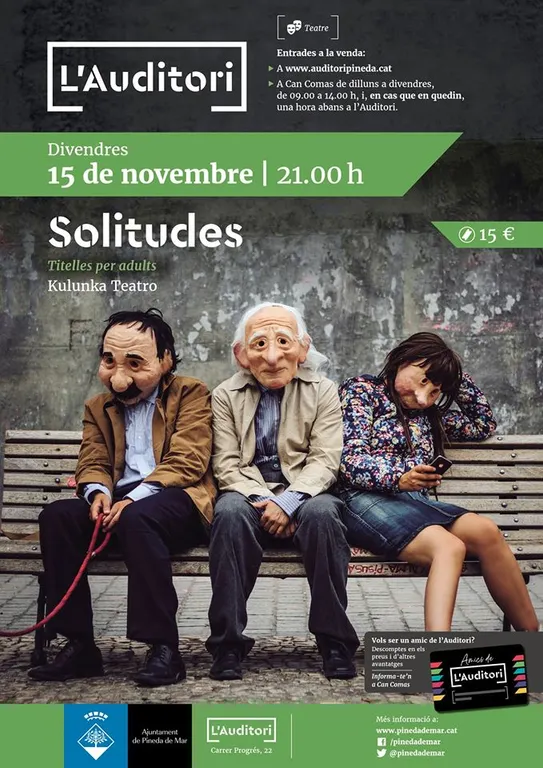 Espectacle de teatre de màscares 'Solitudes' a l'Auditori