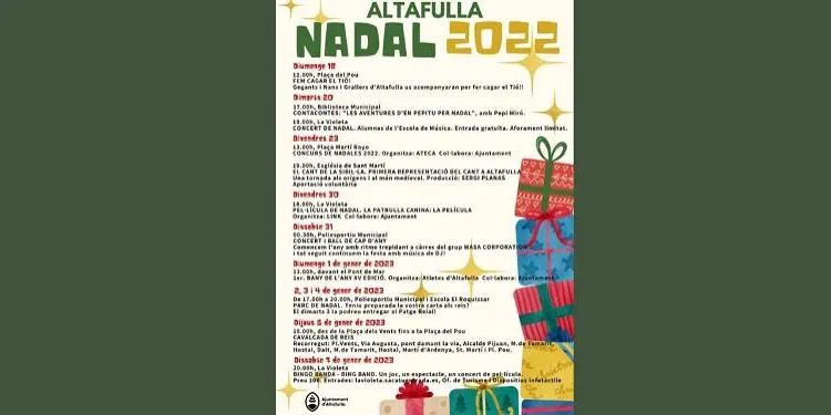Torna la màgia del Nadal en tota la seva plenitud a Altafulla, del 18 de desembre al 7 de gener