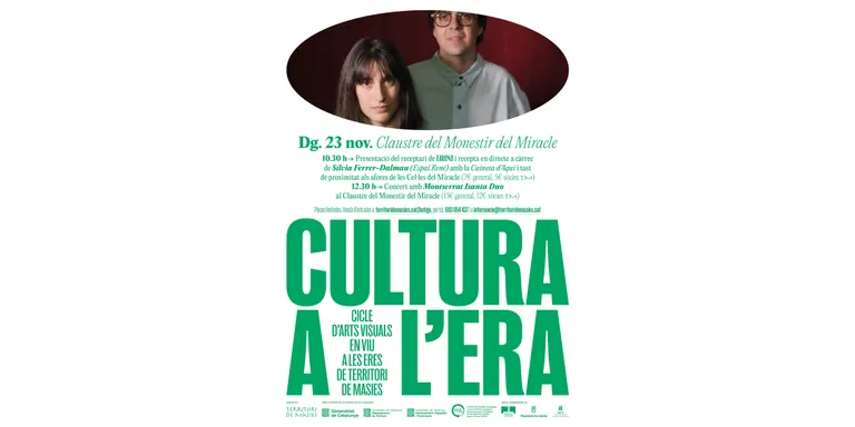La nova edició del cicle Cultura a l'Era de Territori de Masies s'estrena aquest diumenge al Miracle