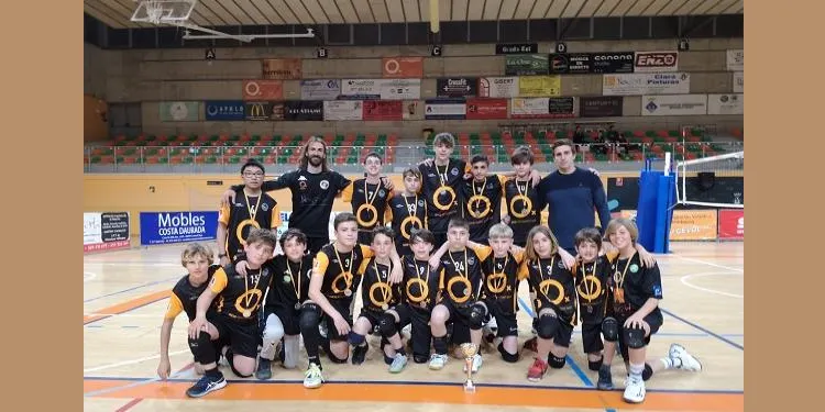 Els altafullencs Alonso Fernández, Àlex Bladé i Roger Monzó es proclamen subcampions de Catalunya Infantil amb el CEVOL Torredembarra