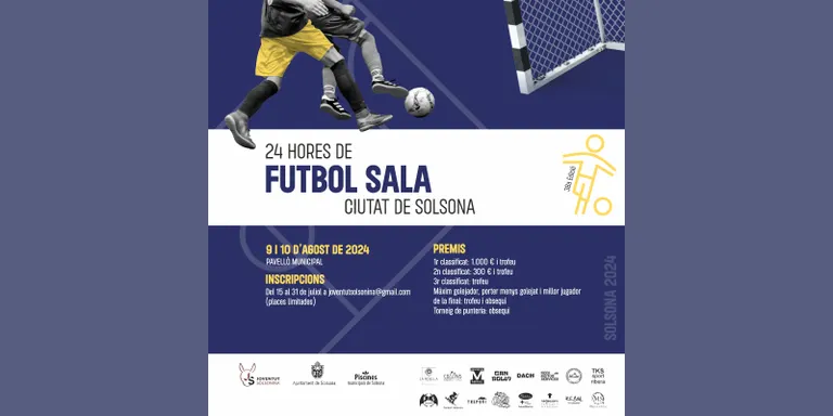 Dilluns s'obren les inscripcions a les 24 Hores de Futbol Sala Ciutat de Solsona