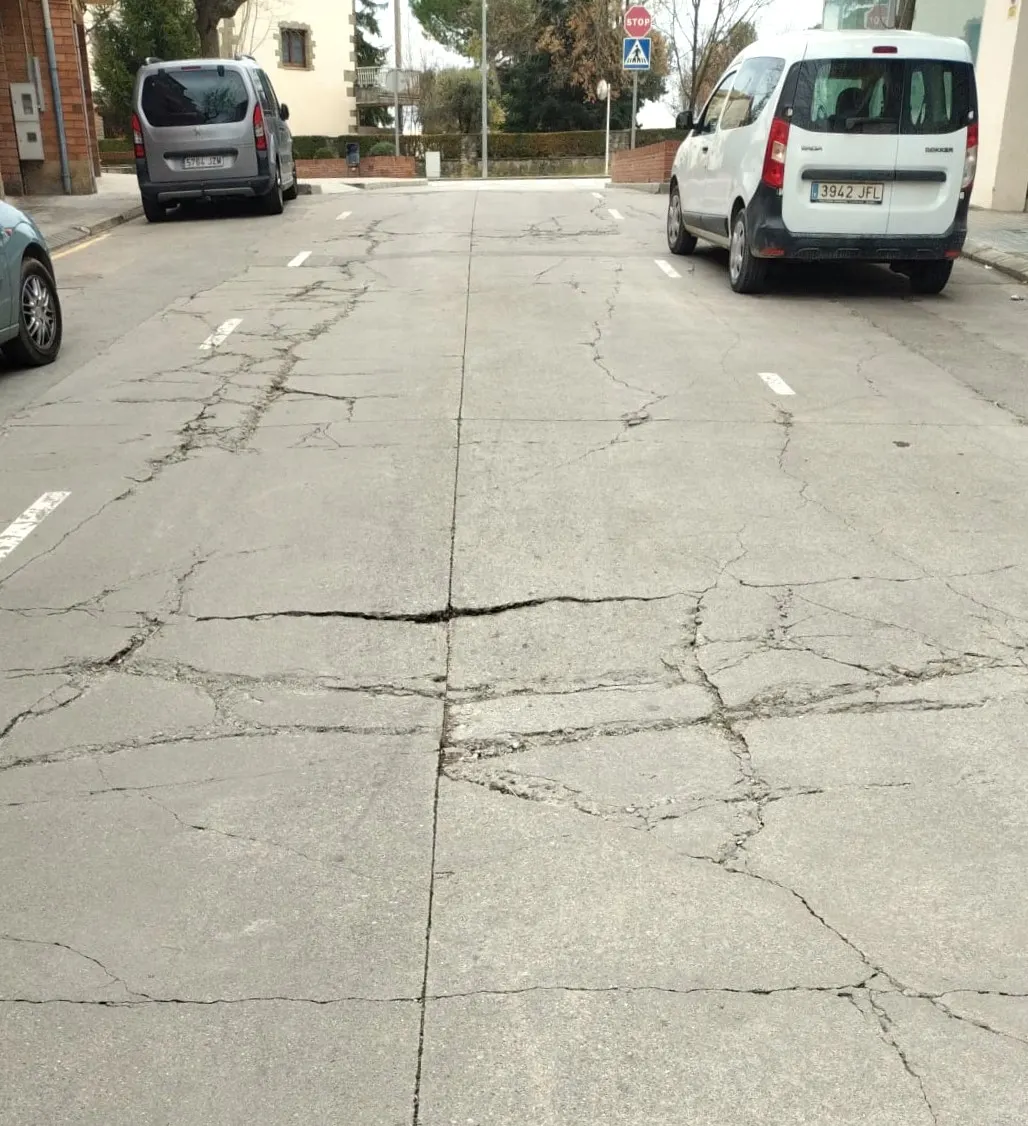 <strong>Afectacions a la mobilitat del carrer de la Plana per obres en el paviment</strong>