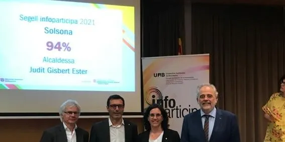 L'Ajuntament de Solsona revalida el Segell Infoparticipa per la qualitat i la transparència del seu web