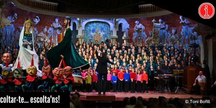 Els Gegants Vells de Castellterçol emocionen al Concert de Sant Esteve del Palau de la Música