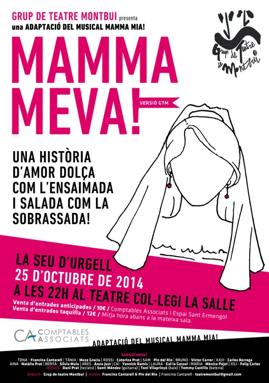 Representació a la Seu de 'Mamma meva!', del Grup de Teatre Montbui