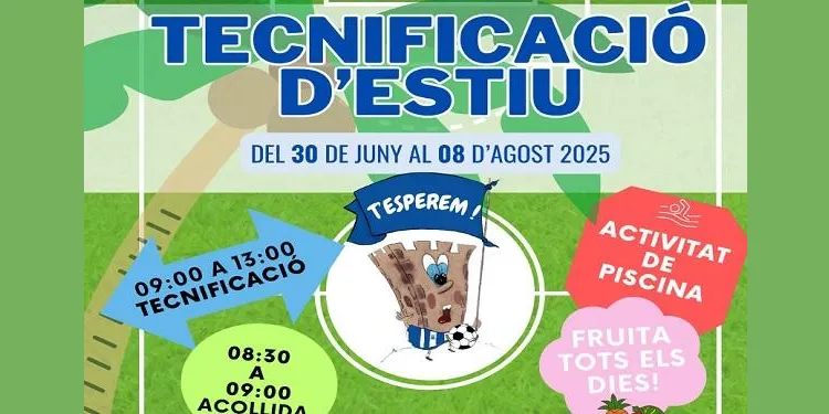 La UD Torredembarra ofereix una tecnificació d’estiu del 30 de juny al 8 d’agost