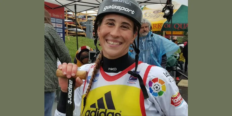 Núria Vilarrubla, campiona d'Europa 2016 d'eslàlom en C1 femení