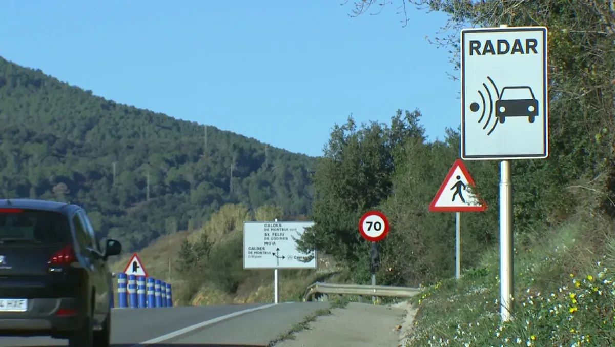 Els radars de velocitat a Caldes van posar 726 multes durant el 2023
