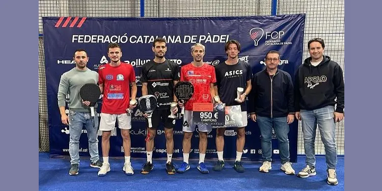 Enric Sanmartí i Tonet Sans i Cristina Rodríguez i Eva Vives, campions de l’Slam organitzat a l’Apolo CE de Torredembarra