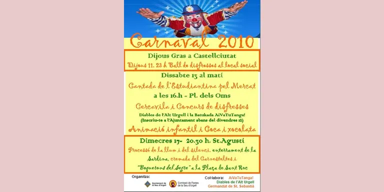 Castellciutat obrirà els actes de Carnaval amb la celebració del Dijous Gras