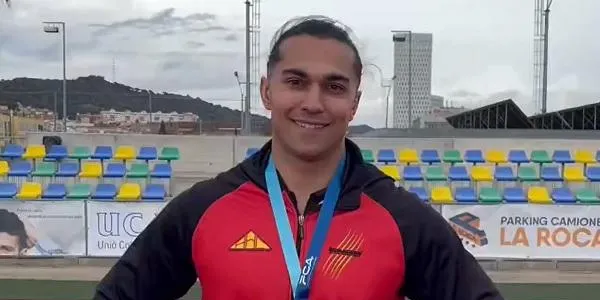 El torrenc Aaron Sola assoleix l’or en la prova de disc del Campionat de Catalunya de Llançaments Llargs d’Hivern