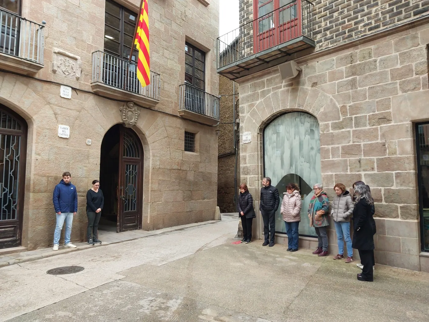 L'Ajuntament de Solsona fa un minut de silenci en record de les víctimes del temporal
