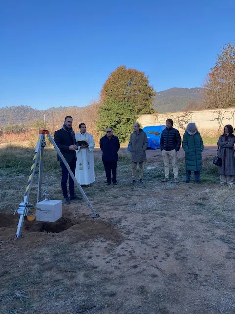 Es posa la primera pedra al nou tanatori de la Fundació Santa Susanna