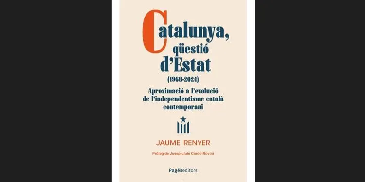 El doctor en Dret i professor de la URV Jaume Renyer presenta aquest dimarts a Altafulla el seu últim llibre ‘Catalunya qüestió d’Estat (1968-2024)’