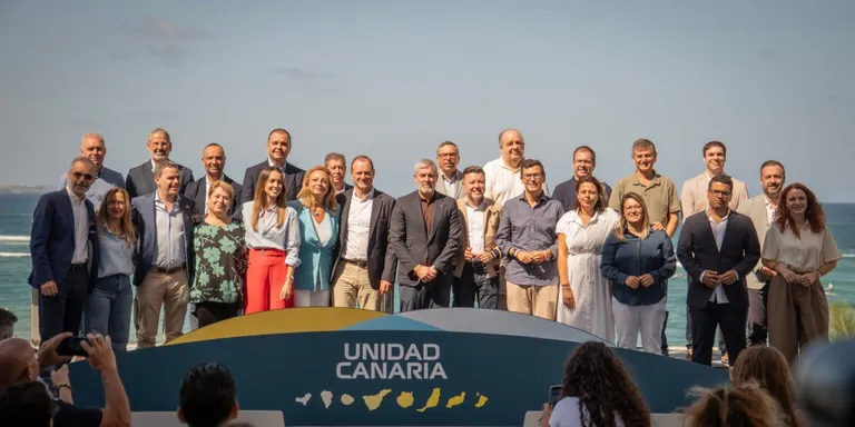 Daniel Reyes, presente en el acto que escenificó la unidad de fuerzas canarias de cara a las elecciones generales