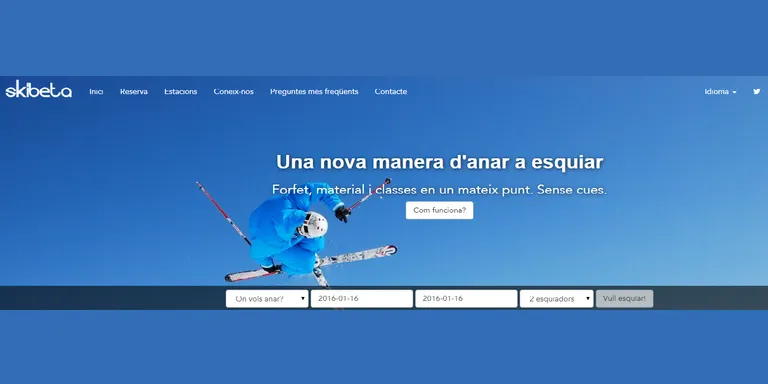 Una nova plataforma d'internet facilita la compra online de forfets d'esquí