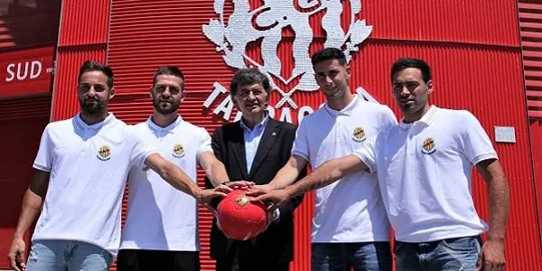 El Nàstic presenta públicament els primers quatre reforços de la temporada 2019-2020