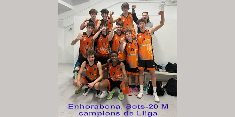 El sots 20 masculí del Club Bàsquet Solsona es proclama campió de Lliga