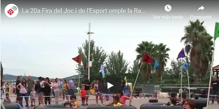 La 20a Fira del Joc i de l’Esport omple la Rambla del Ferrocarril