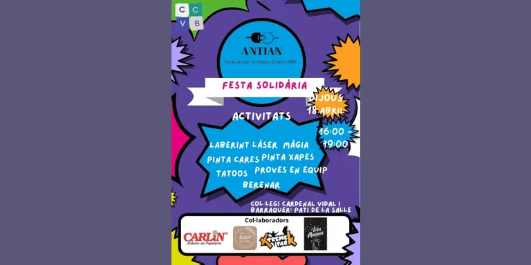 El Col·legi Vidal i Barraquer farà una festa solidària aquest dijous en favor de l’Associació Antian