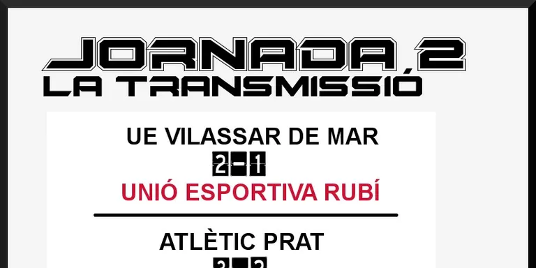 A PEU DE CAMP - JORNADA 2 - OLÍMPIC CAN FATJÓ - UE RUBÍ