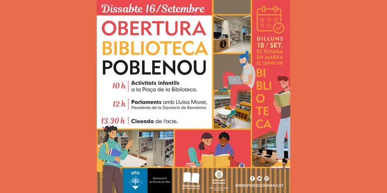 Aquest dissabte, acte d'obertura de la Biblioteca de Poblenou