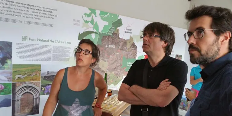 Carles Puigdemont, a la Seu durant les vacances familiars