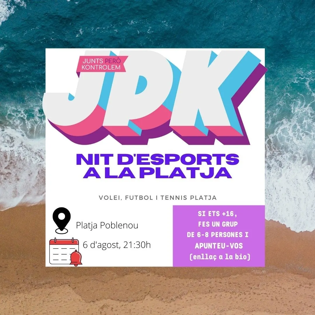 Nit d'esports a la Platja de Poblenou per a joves