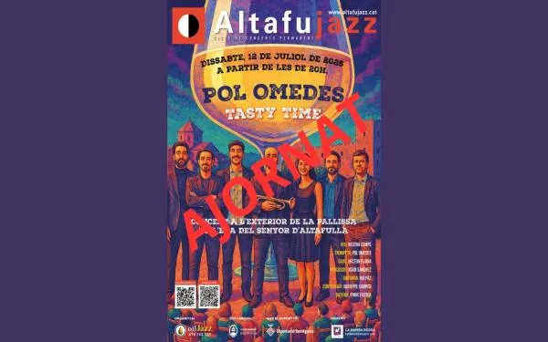 La previsió de pluja fa ajornar l’Altafujazz programat aquest dissabte al vespre
