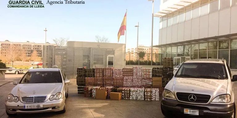 Dos detinguts a Cambrils amb més de 21.000 paquets de tabac de contraban d'Andorra