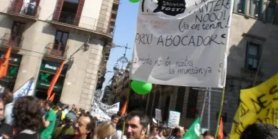 Els grups ecologistes de l'Alt Urgell, a la manifestació contra la política ambiental del Govern