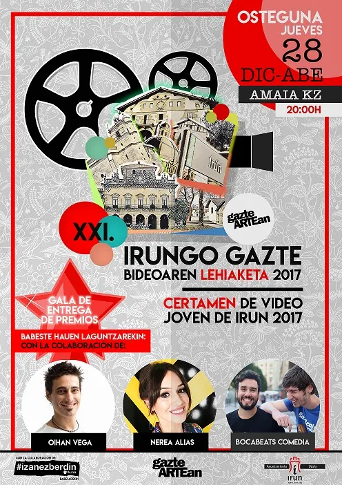 MAÑANA SE CELEBRARÁ LA GALA DE ENTREGA DE PREMIOS DEL XXI CERTAMEN DE VIDEO JOVEN