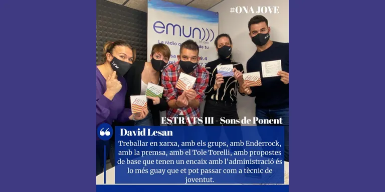 #ONAJOVE amb DAVID LESAN presentació oficial ESTRATS III - Sons de Ponent