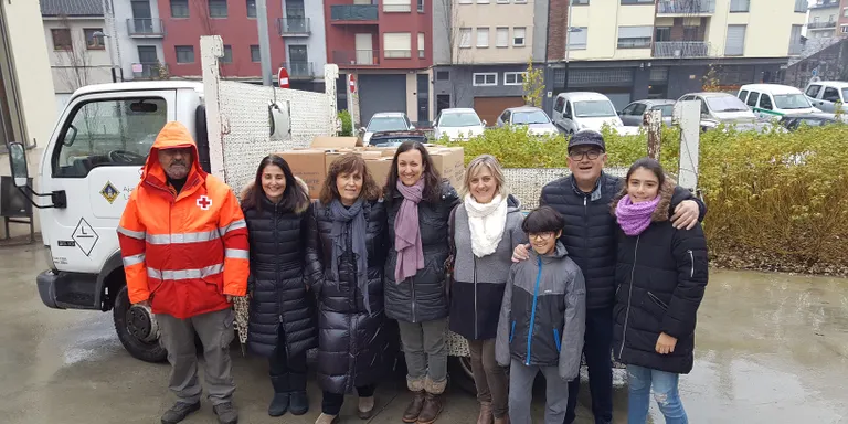 El Tió Solidari de l’Escola Albert Vives recull 580 quilos d’aliments