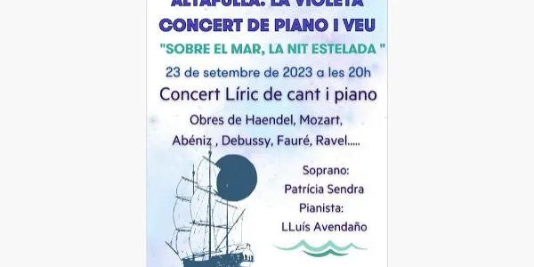 La veïna d'Altafulla Patrícia Sendra ofereix un concert de piano i veu aquest diumenge a La Violeta