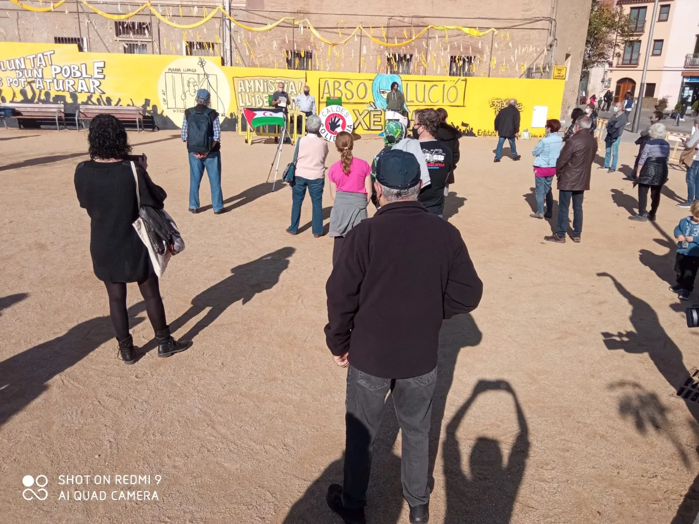 El Grup d'Entitats per la Independència denuncia la resposta policial al mural de la paret del sindicat