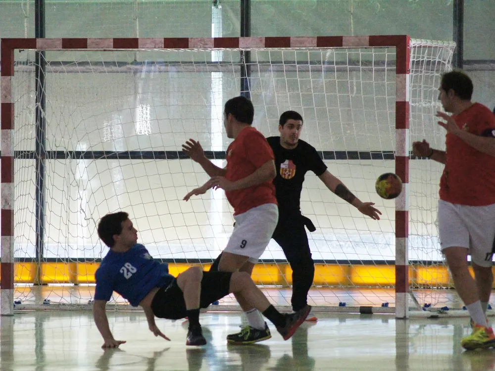 Imatge d'arxiu d'un partit de l'Handbol Rubí