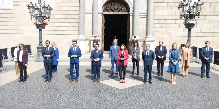 El vicepresident i els consellers del Govern d'Aragonès prenen possessió del càrrec